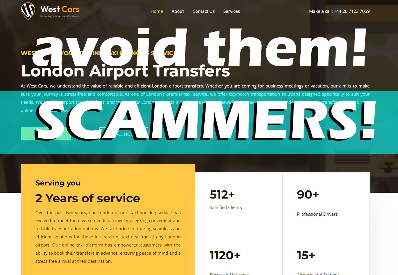 WestCarsLondon westcarslondon.com Scammers Avoid Them Review