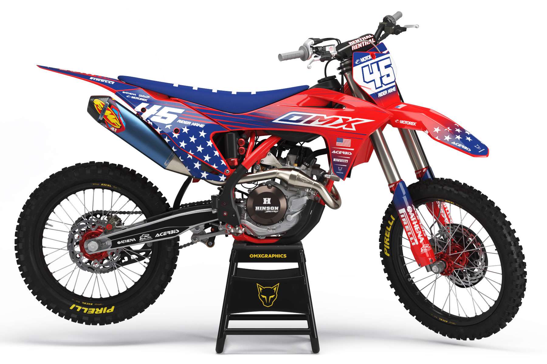 Motocross USA Graphics Kit