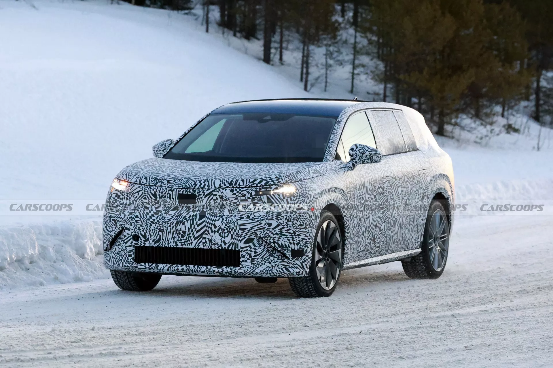 2026 Skoda Space 7 Seater Electric SUV Spied 1