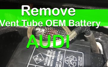 How To Remove OEM Battery Vent Tube Audi Full Step by Step