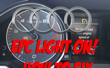 What Does EPC (Electronic Power Control) Light On Mean in Audi How to Fix