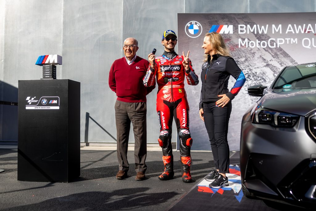 Francesco Pecco Bagnaia is The winner of the BMW M Award in MotoGP™ 2024 2